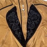 Obermeyer 90s  Ski Snow Hooded‎ Jacket Coat Size 14 Embroidered Velvet Collar Photo 1