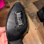 Eileen Fisher heels Elegant Black suede leather Shoes size 7 stacked pump Hilly Photo 4