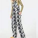 Dolls kill Petals and Peacocks In the Clouds Ying Yang Overalls Medium Gray Photo 2