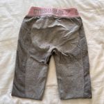 Gymshark Flex Leggings Light Gray And Pink Photo 1