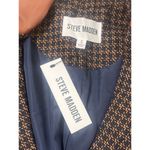 Steve Madden  Kelly Tweed Blazer in Peacoat Small New Womens Plaid Jacket Photo 8