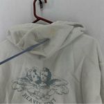 Brandy Melville Heaven Sent Full Zip Hoodie Womens OS White Photo 9