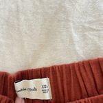 Abercrombie & Fitch Linen Blend Terracotta Wide Leg Split Hem Pants XS Photo 7