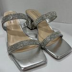 Journee Collection NWT- Womens Shandee Block Heel Pumps Size: 10 Color: Silver Photo 1