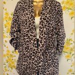 Leopard Print Women's Blazer 3/4 ruched sleeve size L Size L Photo 5
