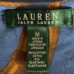 Ralph Lauren Lauren  Multi Equestrian Print Roundneck Casual Pullover Blouse Sz M Photo 5