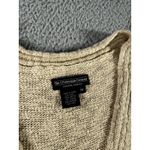 The J Peterman Company Sweater Vest‎ Women Medium Linen Deep V Pullover Brown Photo 5