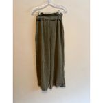 Anthropologie By  Blythe Wide-Leg Cropped Pants In Moss Green Size: 6 (Small) Photo 3