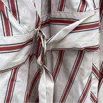 Lane Bryant Womens Shirt Blouse Stripe Faux Wrap Long Sleeve Red Plus Size 26 Photo 9