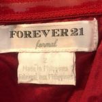 Forever 21  Formal Strapless Mini Dress Red Bow Ribbon XS Photo 5