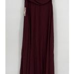 Birdy Grey  Kira Dress Women's Cabernet  Large Bridesmaids Prom One Shoulder‎ Photo 5