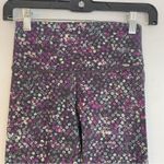 Lululemon Athletica high waisted vibrant Purple mini floral Leggings size 4 Photo 1