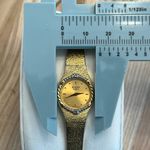 Bulova Ladies Watch Vintage Genuine Diamonds Gold Electro Bracelet Gold Dial Photo 10
