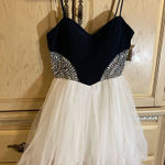 Blondie Nites New  Black/White Prom Tulle Dress Photo 0