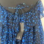 Lulus New Tiers of Love Black and Blue Print Tiered Ruffled Maxi Dress medium Photo 5