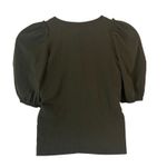 Madewell  Women's Crew Neck Puff-Sleeve Relaxed Tee Dark Green XS X-Small New Photo 6