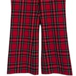J.Crew Kelsey Mid Rise Flare Plaid Trouser Pant Stretch Pockets 0 Red #4125 Photo 3