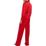 Misook Tie Neck Mixed-Media Jumpsuit Size XS Photo 5