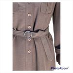 Xin Xin Trench Coat Beige Size M Vintage 70s Minimalist Neutral Stealth Wealth Tan Size M Photo 4