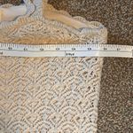 Jessica Simpson Sleeveless Cream Crochet Dress. Lined. Size Large Photo 3