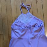 Vintage Lavender Cottagecore Halter Maxi Dress and Shrug Purple Size M Photo 2