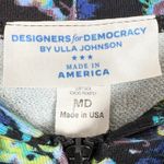 Ulla Johnson  x Designers for Democracy Cotton Full Zip Hoodie Blue Floral Medium Photo 2