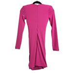 Nookie Envy Mini Dress Neon Pink Bodycon V Neck Twist Valentine's Day S New Photo 3