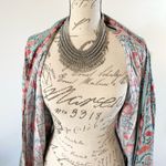 Silver Tone Chainmail Rhinestone Bib Necklace Cleopatra Whimsigoth Renn Faire Photo 1