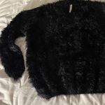 Raga  black fuzzy sweater Anthropologie Photo 1