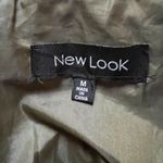 New Look Women's Edgy Hooded Utility Military Jacket Embroidered floral Patch Size Medium Photo 3