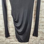 GAUGE81 Utena Dress in Black Size Large Long Sleeve Plunging Neckline Photo 8