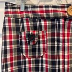 Zinc Plaid Mini Skirt Juniors Size 13 Red Blue White Cute Pocket Detail Y2K Photo 1