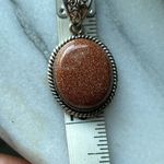 925 Silver Cabochon Goldstone / Venturine pendant Photo 4