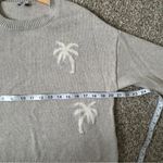 Rails Perci Heather Grey Palms Crew Neck Sweater Casual Neutral Comfy Medium Photo 5