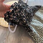 Sundays ‎ beau dress in floral gingham print 100% cotton Photo 8