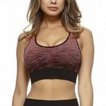 Yelete  Women's Size S Sports Bra Space Dip Dye Ombre Athletic Bra Top Seamless Photo 0