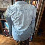 Gap  distressed XS basic minimalist denim button down shirt Photo 1