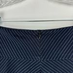 Betabrand  Work It Skort Navy Blue Pinstripe A-Line Skirt Sz Small Casual Career Photo 10