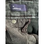 Gap  Denim Black Raw Hem Denim Legging Super Skinny Denim Jeans Size 31 Photo 4