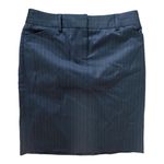 J.Crew  Women’s Navy Blue Wool Pinstripe Pencil Skirt Size 2 Photo 0