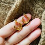 so cute!13mm C hoop/extra Thick Gold Layer Photo 0