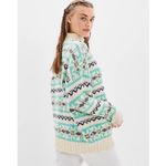 American Eagle NWOT Oversized Fairisle Mock Neck Sweater Photo 2