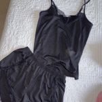 Ekouaer Black silk pajama set  Photo 0