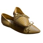 Birdies  Goldfinch Slip On Flats Womens Tan Woven Size 6.5 Basket Weave Brown Photo 3