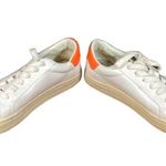 Steve Madden  White Leather Pursued Leopard Cap Sneakers Women Sz 7.5 Photo 2