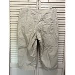 Riders By Lee Lee Riders Khaki Tan Cargo Capri Pants Size 16 High Rise Pockets Zip Logo Photo 2