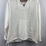 Women’s Sea Breeze XL Cotton Long Sleeve Hoodie with Front Pocket & Adjustable W White Photo 0