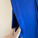 Moschino Cheap and Chic Royal Blue Pima Cotton Dress IT 38 US 4 Ruffle Neckline Photo 4