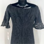 Nanette Lepore Nanette Very Black "Spring Bloom" Knee Length Floral Lace Dress-2 Photo 5