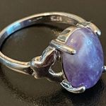 Amethyst Size 8.5 purple S925 silver ring Photo 1